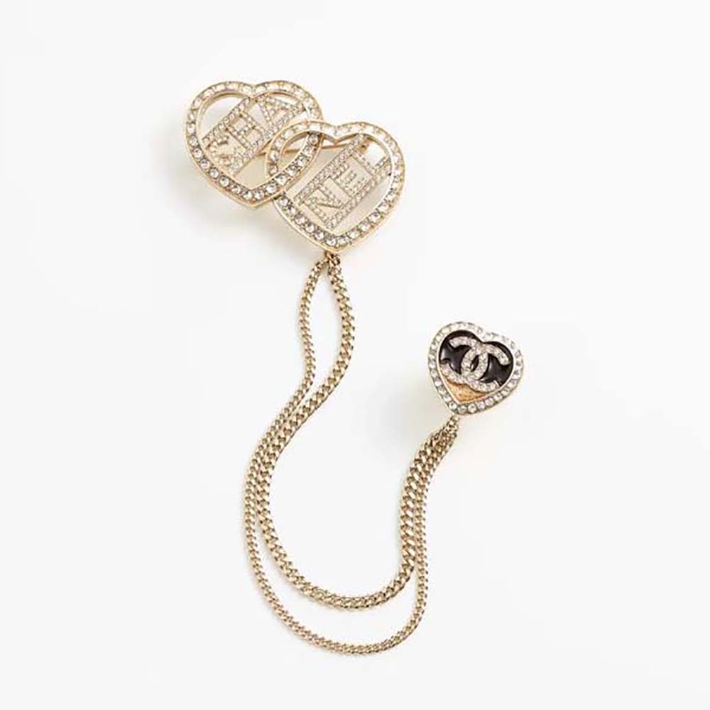 Chanel Women Brooch in Metal & Strass (1)