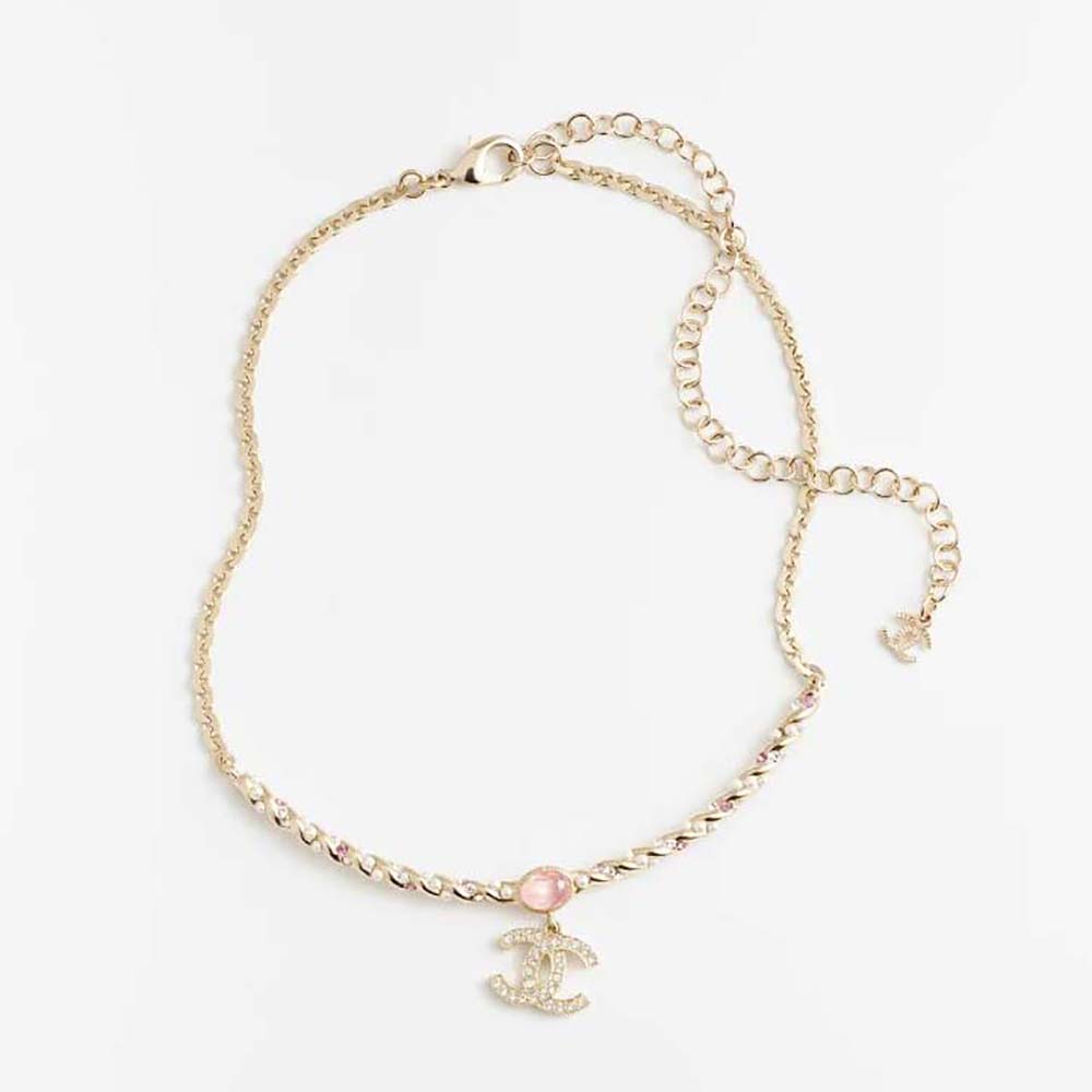 Chanel Women Necklace in Metal, Glass Pearls & Strass