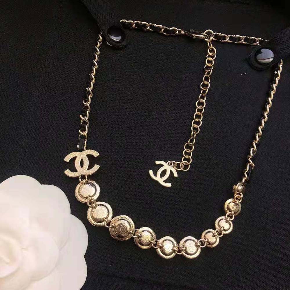 Chanel Women Necklace in Metal Lambskin & Strass (10)