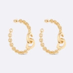 Dior Women CD Lock Earrings Gold-Finish Metal