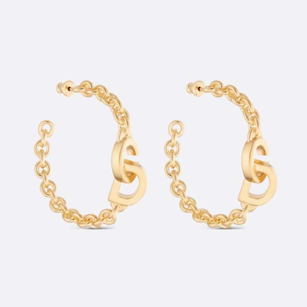Dior Women CD Lock Earrings Gold-Finish Metal (1)