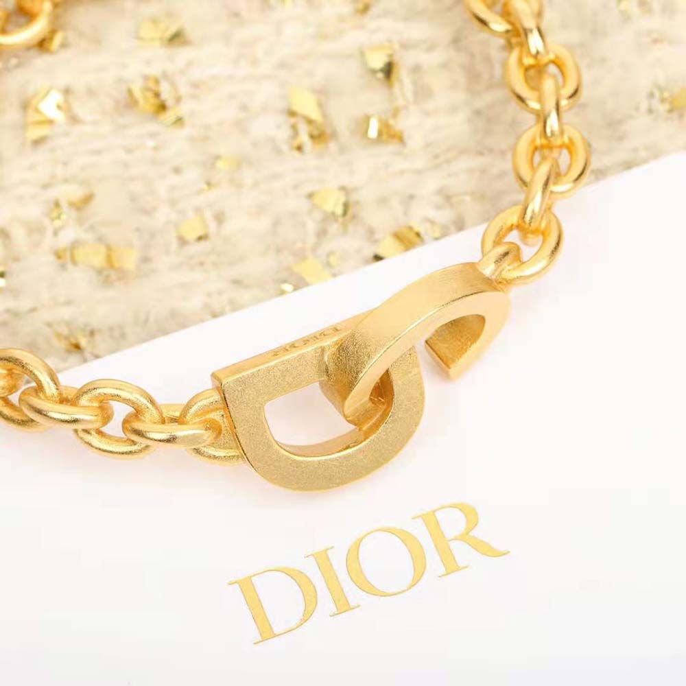 Dior Women CD Lock Earrings Gold-Finish Metal (7)