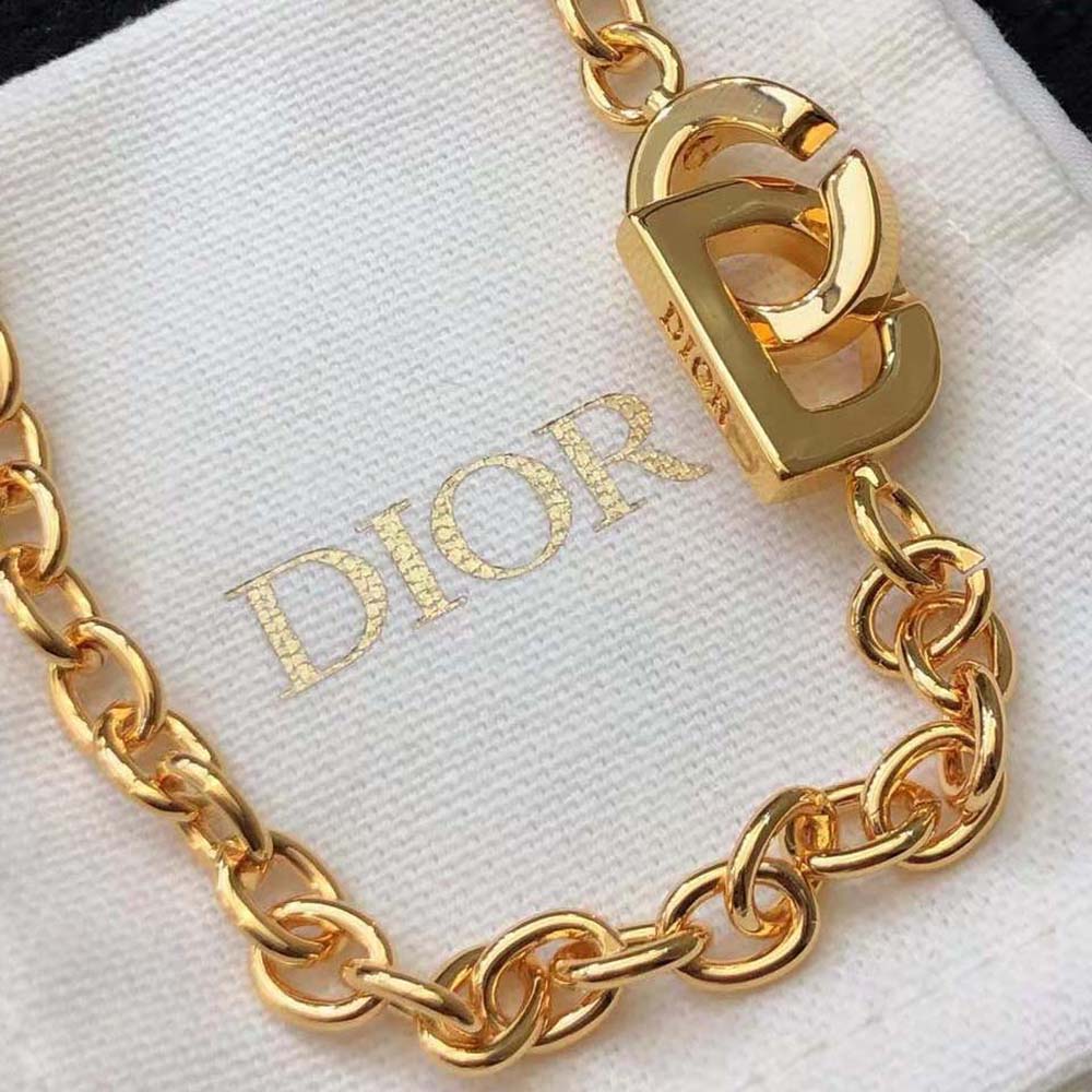 Dior Women CD Lock Necklace Gold-Finish Metal (7)