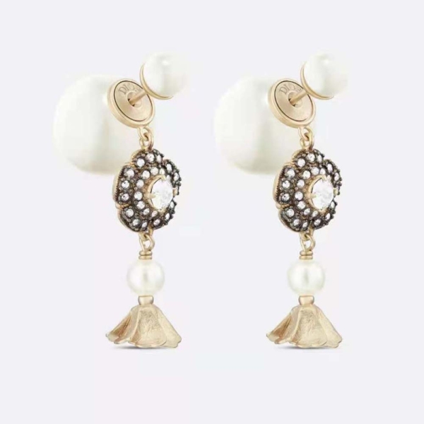 Dior Women Jardin Enchanté Earrings Antique Matte Copper-Finish Metal (1)