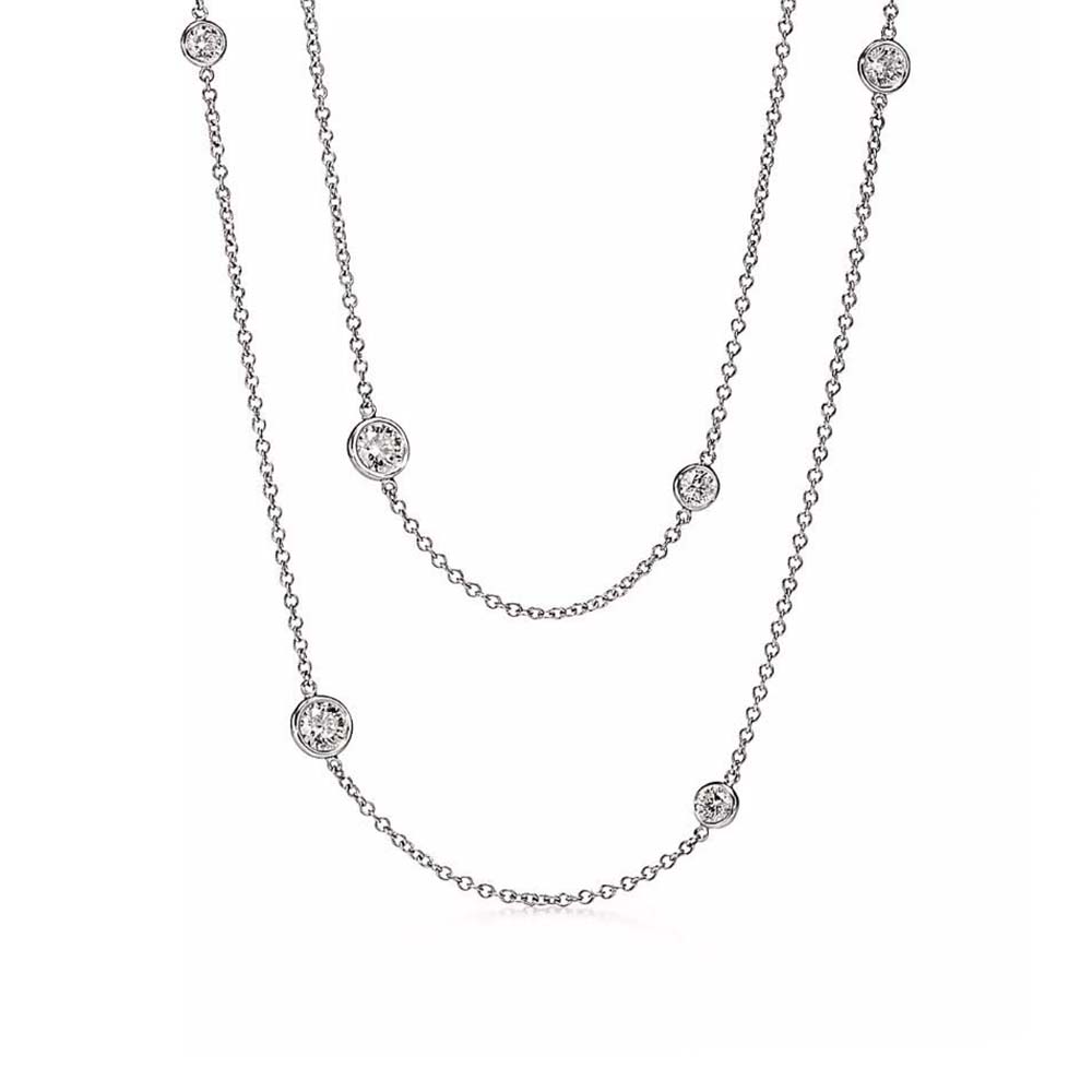 Tiffany Diamonds by the Yard® Sprinkle Necklace in Platinum with Diamonds (1)