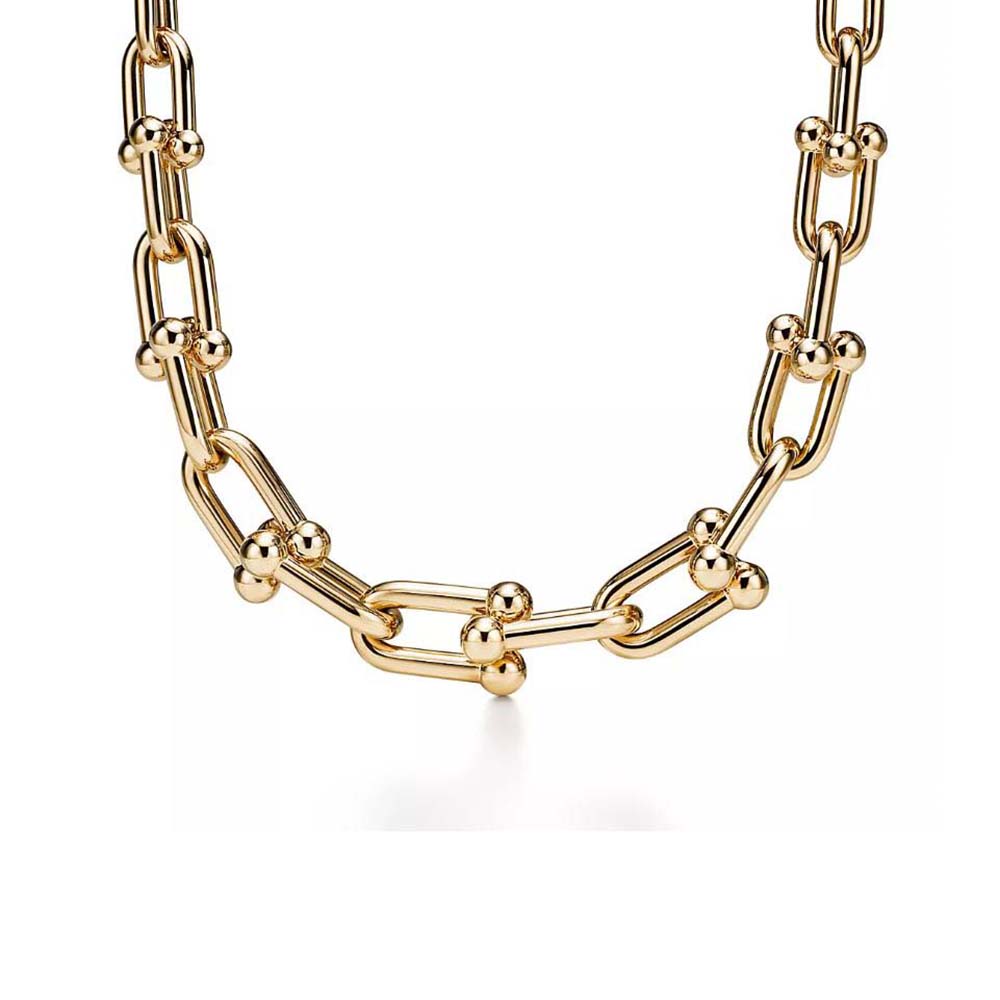 Tiffany HardWear Bold Graduated Link Necklace in Yellow Gold (1)