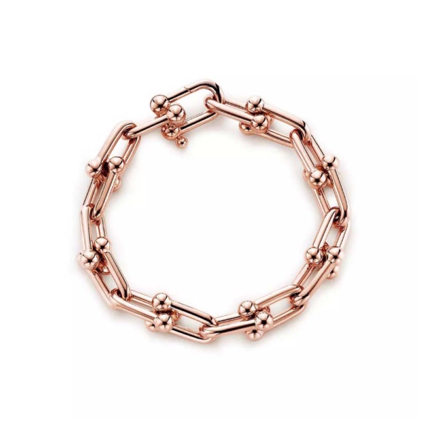 Tiffany HardWear Large Link Bracelet in Rose Gold (1)
