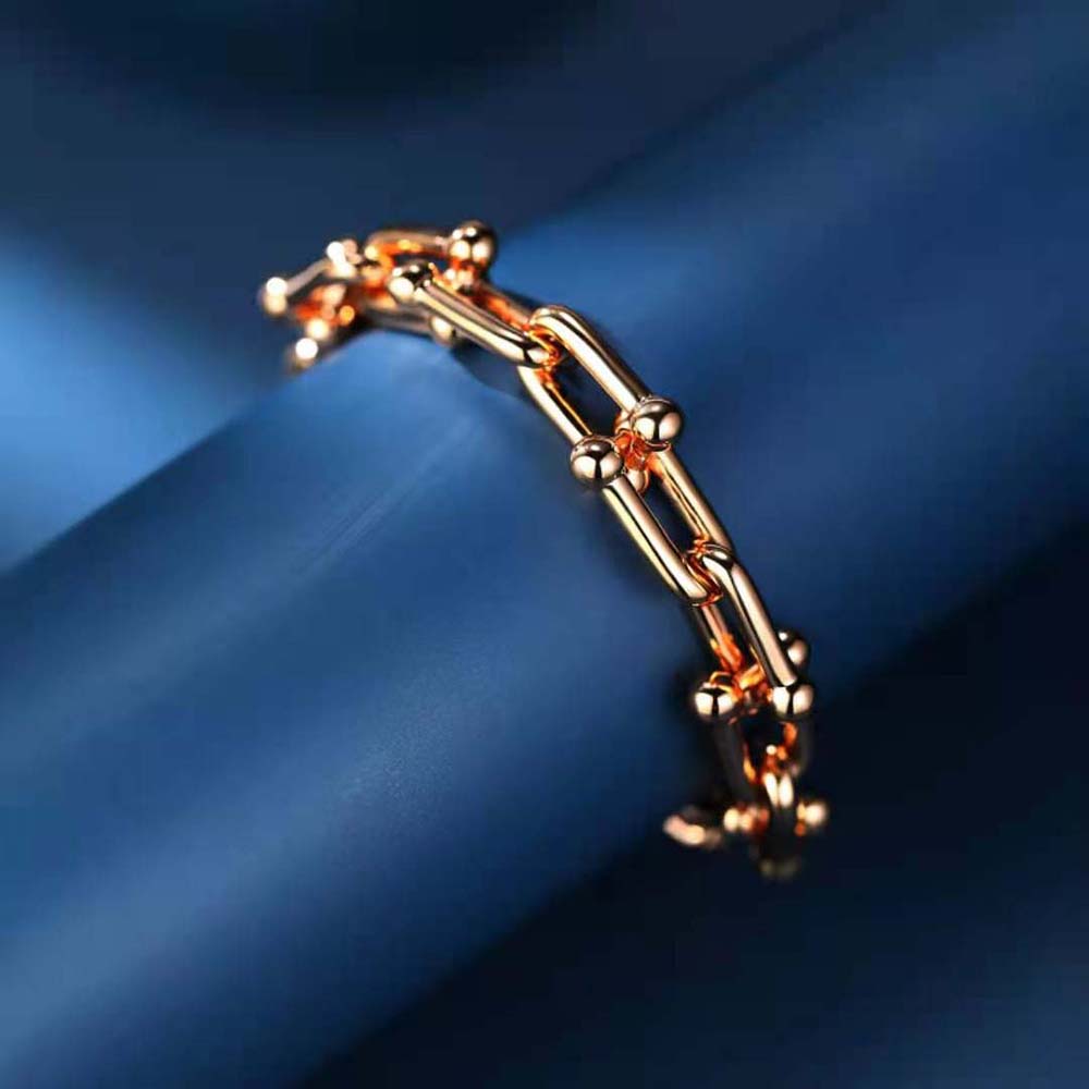 Tiffany HardWear Large Link Bracelet in Rose Gold (10)