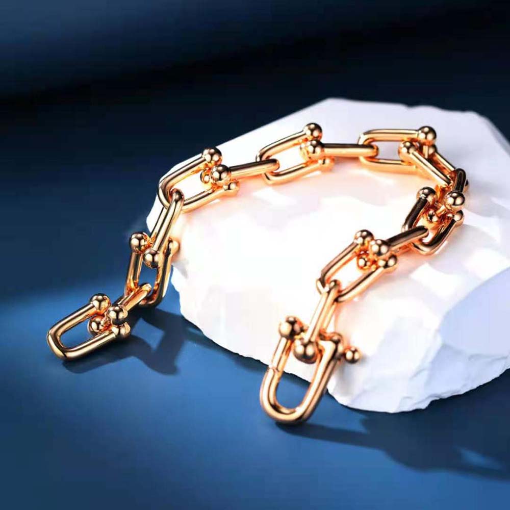 Tiffany HardWear Large Link Bracelet in Rose Gold (4)