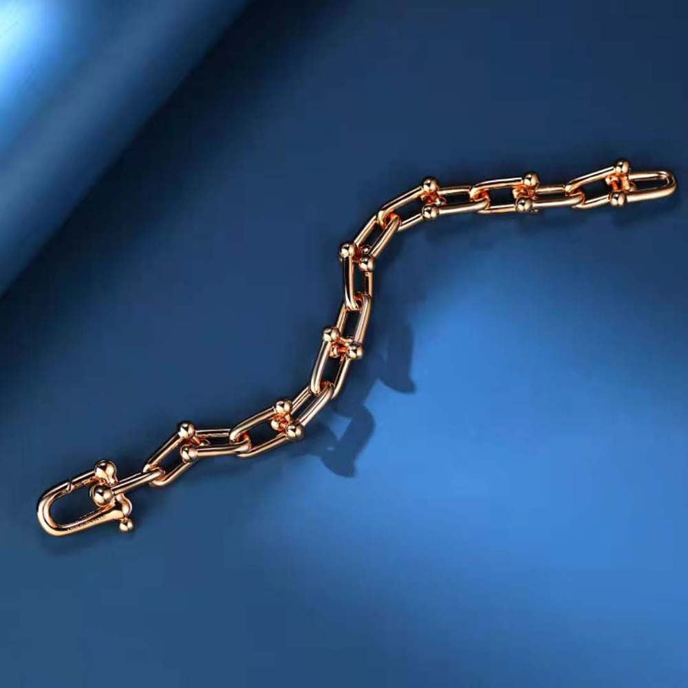 Tiffany HardWear Large Link Bracelet in Rose Gold (6)