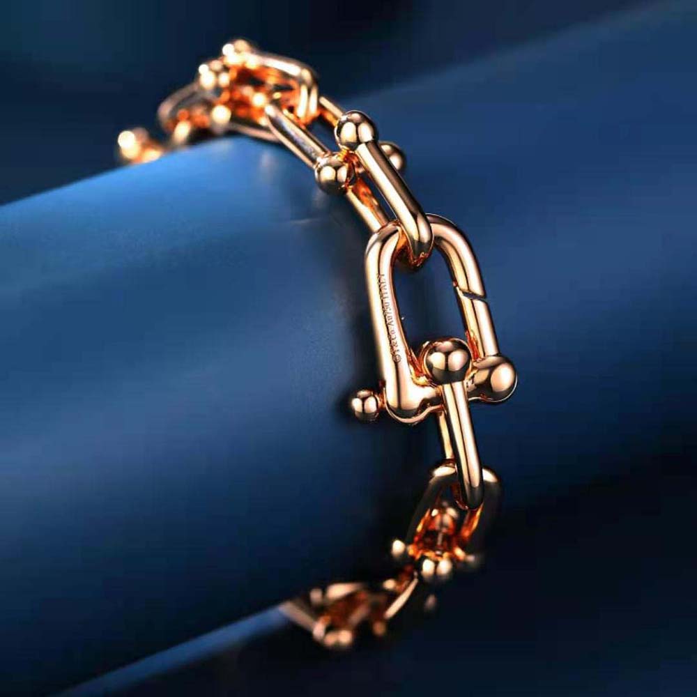 Tiffany HardWear Large Link Bracelet in Rose Gold (8)