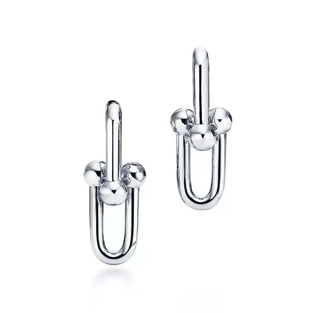 Tiffany HardWear Large Link Earrings in Sterling Silver