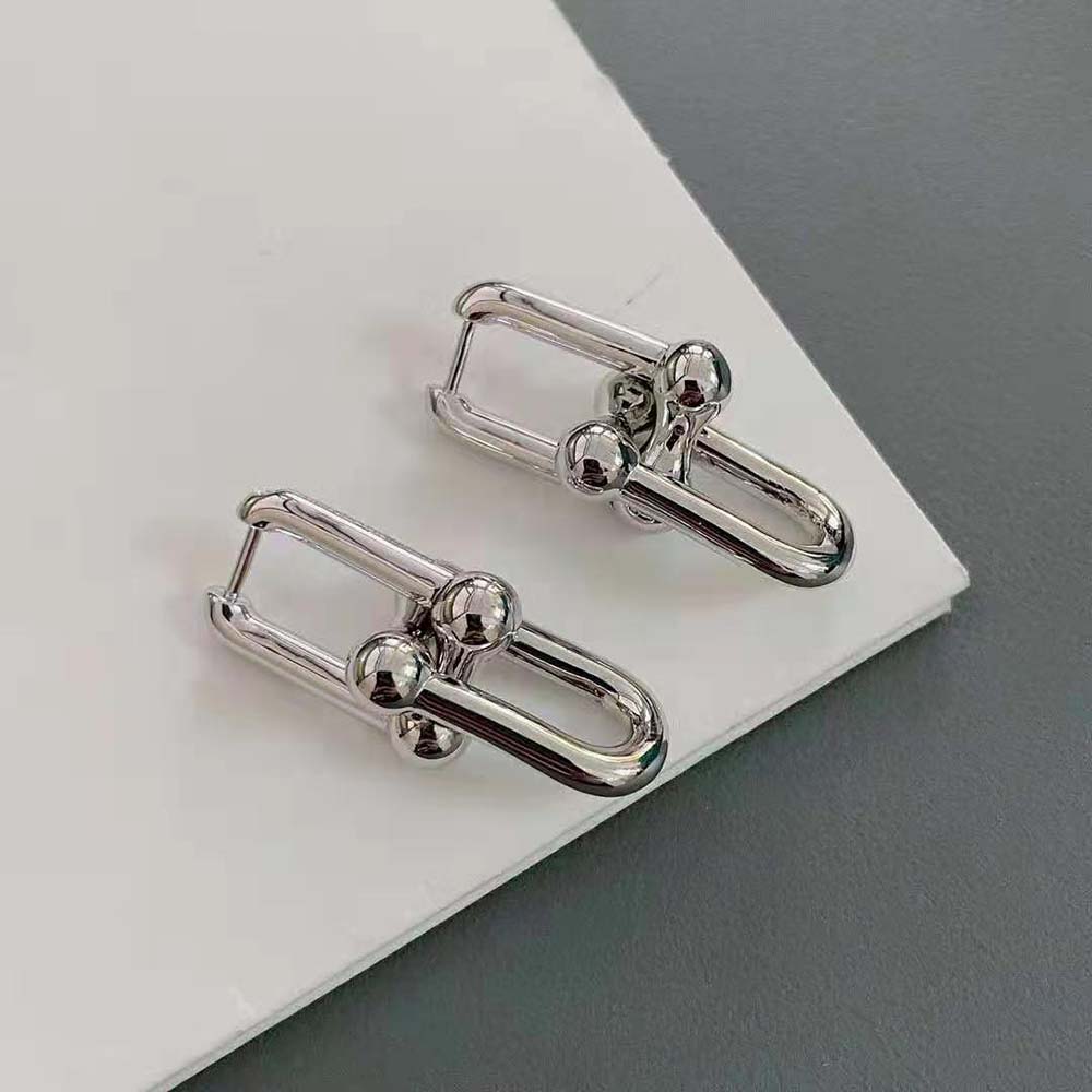 Tiffany HardWear Large Link Earrings in Sterling Silver (2)