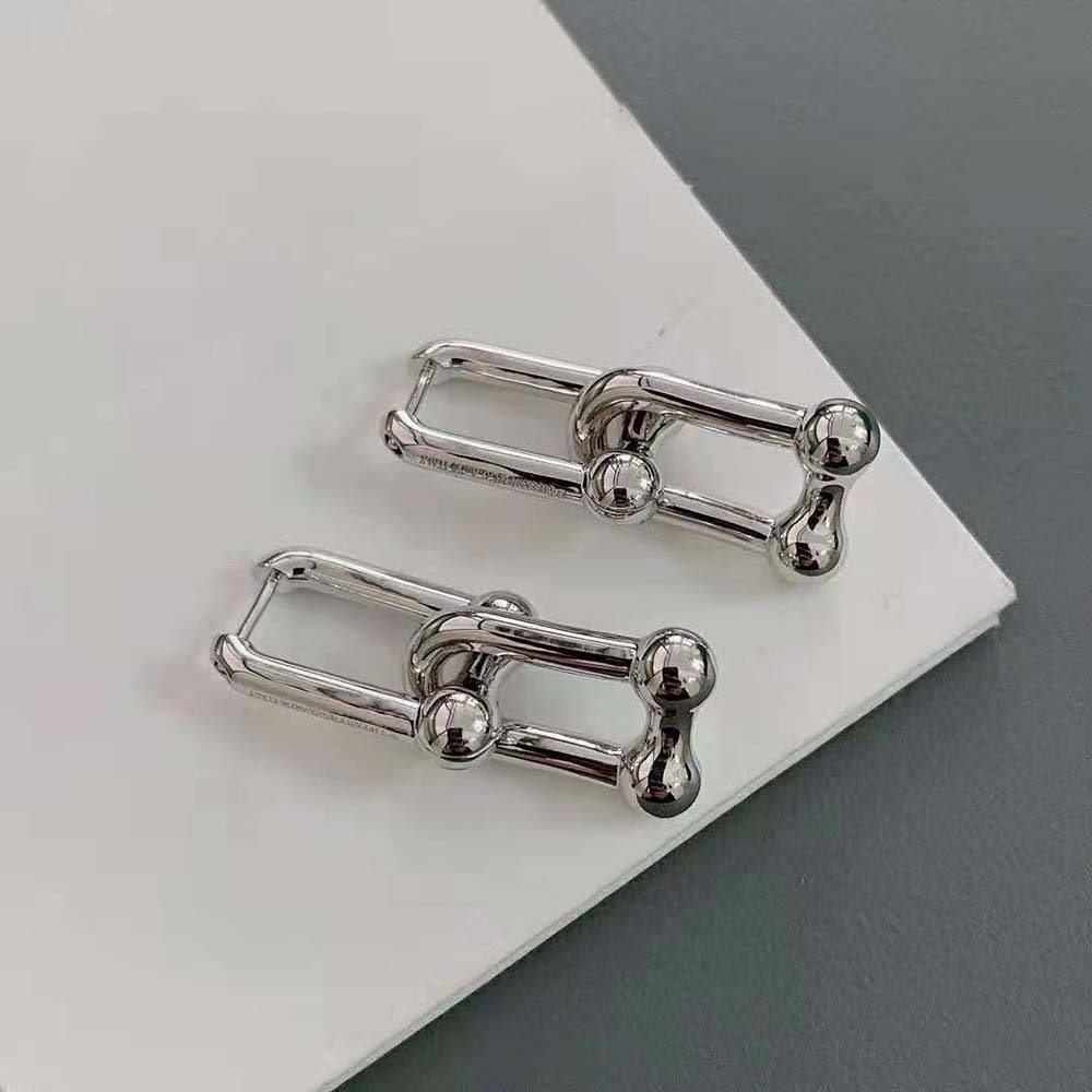 Tiffany HardWear Large Link Earrings in Sterling Silver (3)