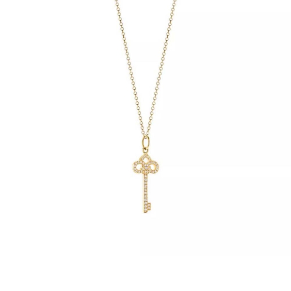 Tiffany Keys Fleur de Lis Key in 18k Gold and Diamonds (1)
