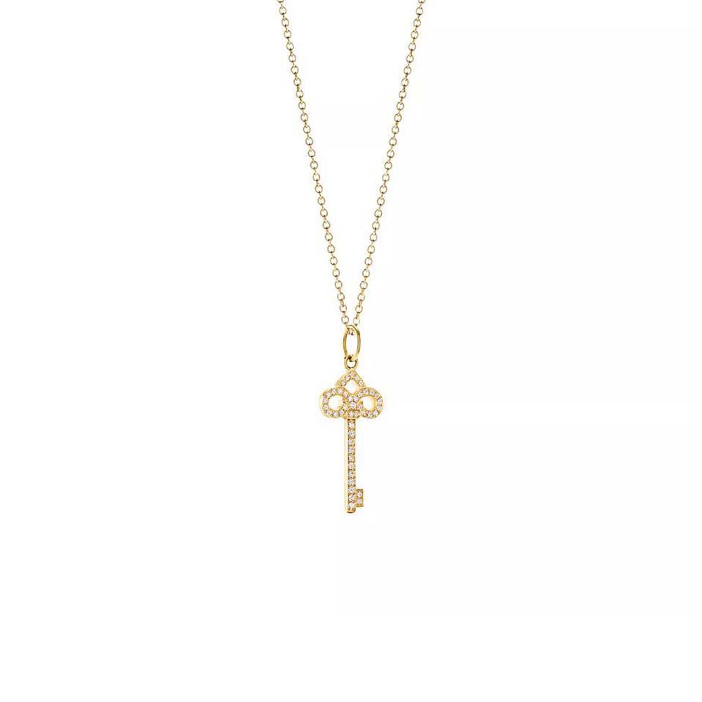 Tiffany Keys Fleur de Lis Key in 18k Gold and Diamonds