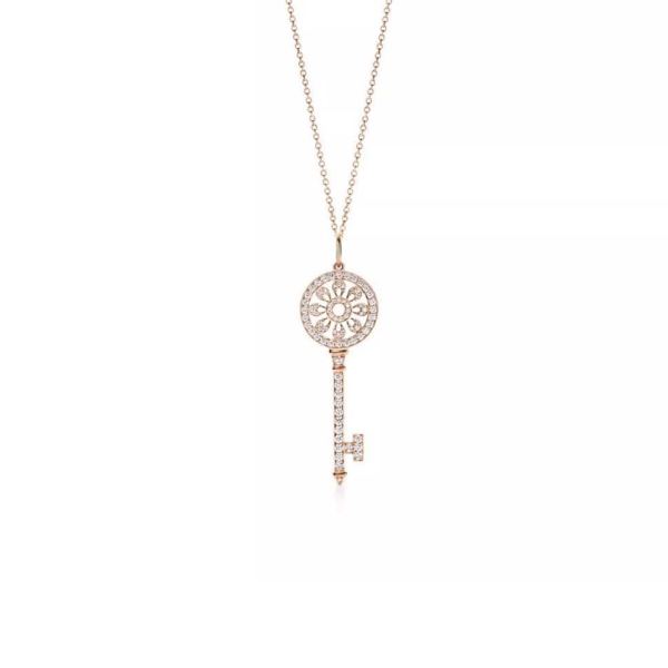 Tiffany Keys Petals Key Pendant in 18k Rose Gold (1)