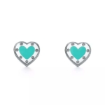 Tiffany Return to Tiffany® Love Tiffany Blue® Heart Earrings in Silver