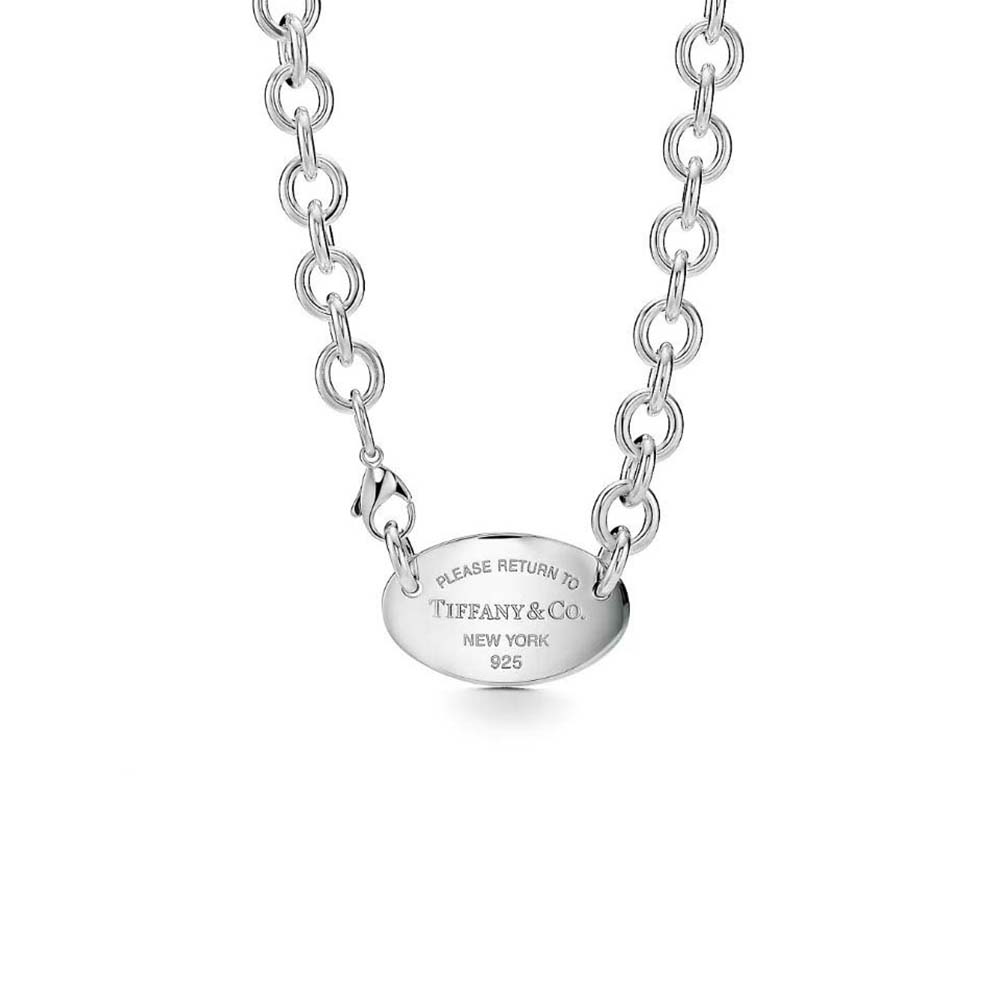 Tiffany Return to Tiffany® Oval Tag Necklace in Sterling Silver (1)