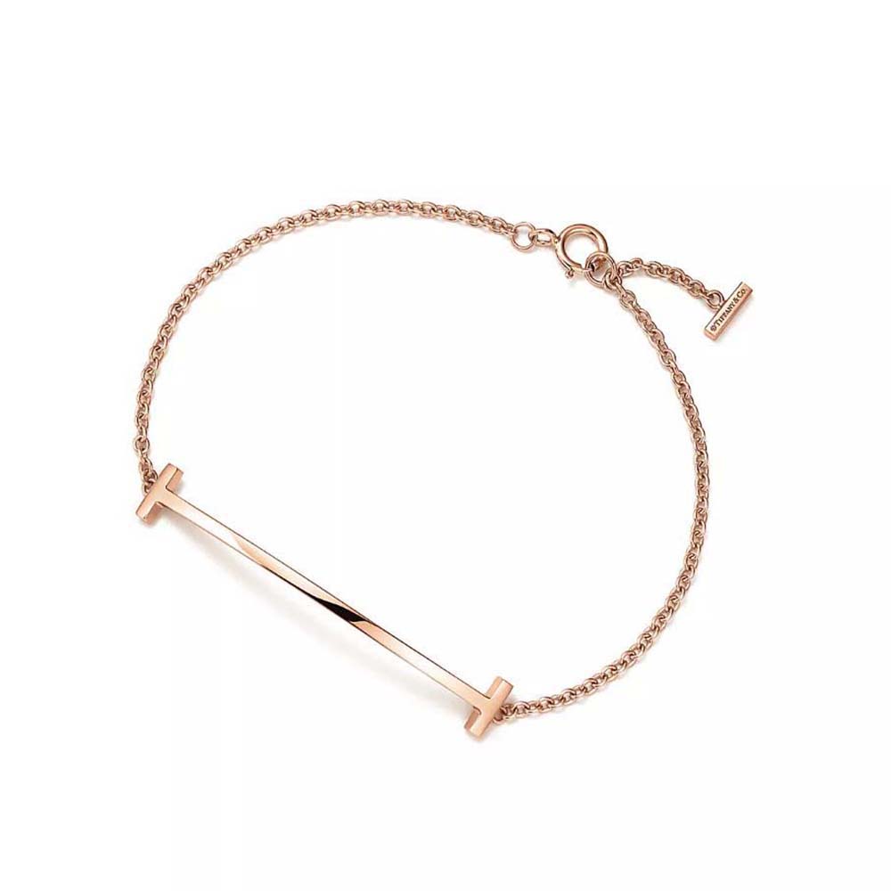 Tiffany T Smile Bracelet in 18k Rose Gold