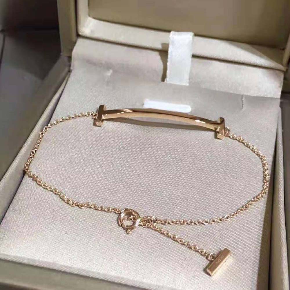 Tiffany T Smile Bracelet in 18k Rose Gold (2)