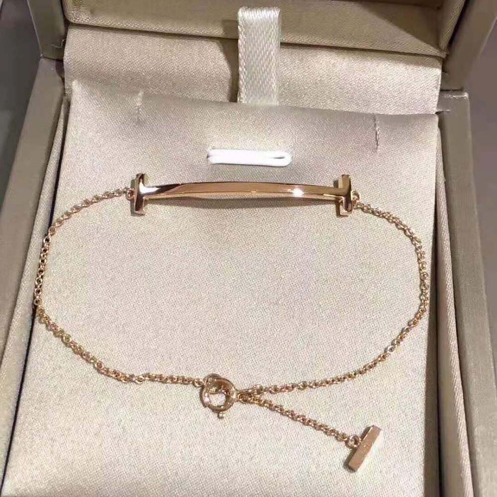 Tiffany T Smile Bracelet in 18k Rose Gold (3)