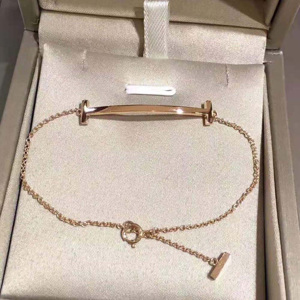 Tiffany T Smile Bracelet in 18k Rose Gold (5)