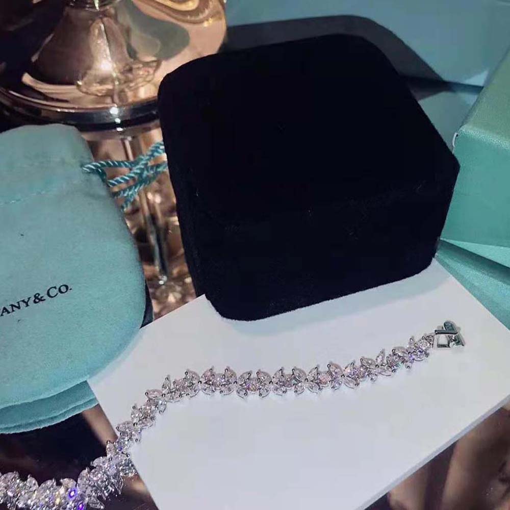 Tiffany Tiffany Victoria® Cluster Tennis Bracelet in Platinum with Diamonds (2)