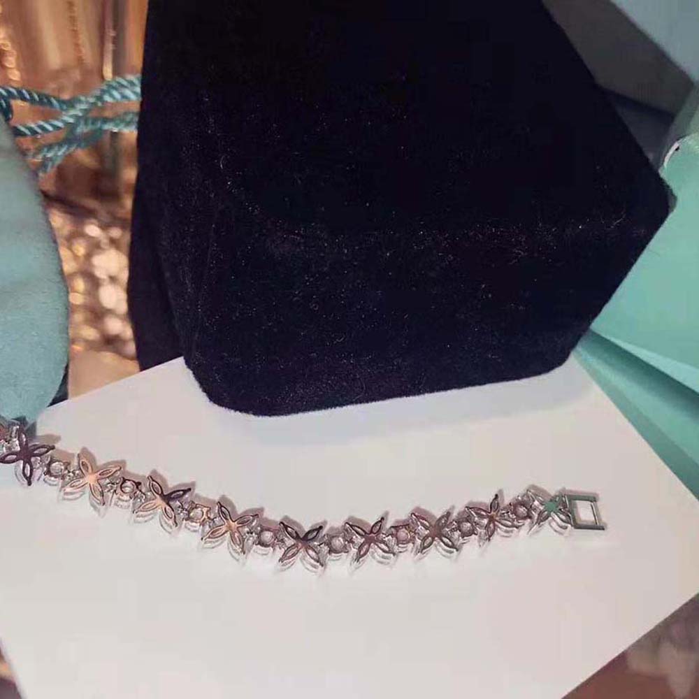 Tiffany Tiffany Victoria® Cluster Tennis Bracelet in Platinum with Diamonds (7)