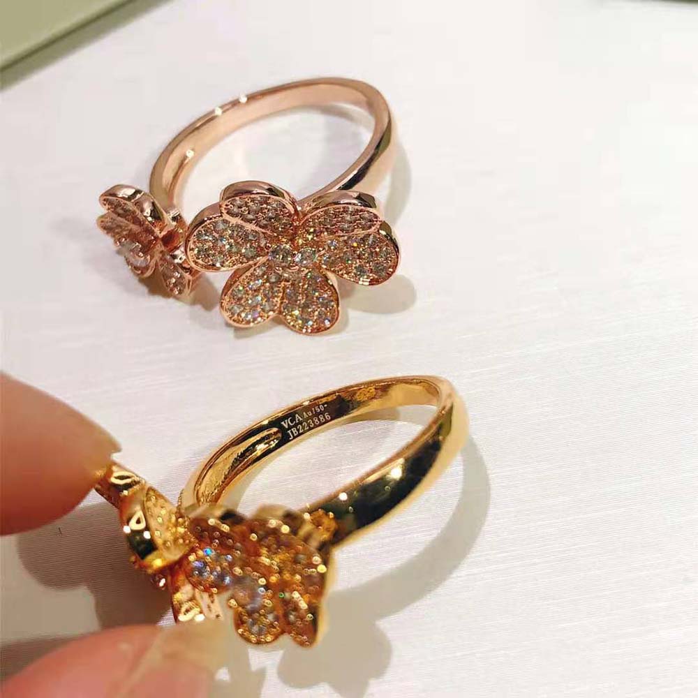 Van Cleef & Arpels Lady Frivole Between the Finger Ring in 18K Yellow Gold (2)