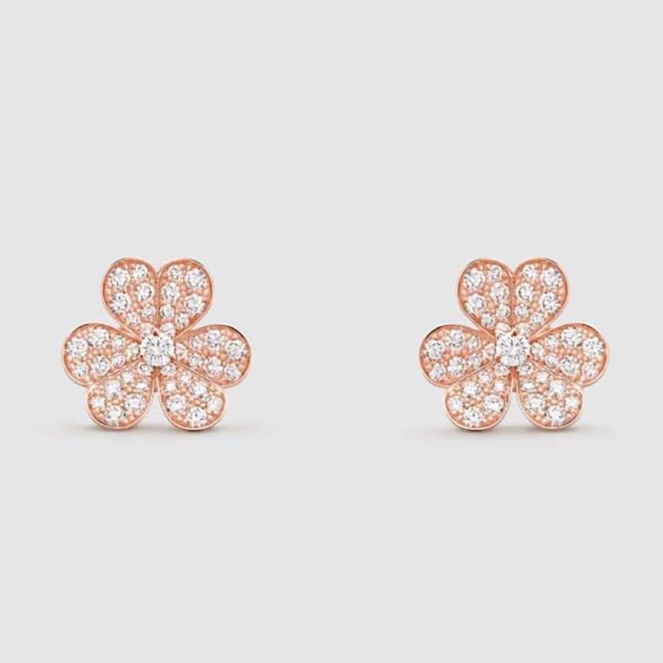 Van Cleef & Arpels Lady Frivole Earrings Small Model in 18K Rose Gold (1)