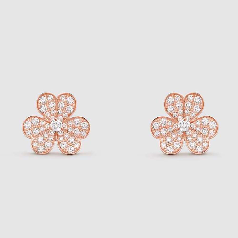 Van Cleef & Arpels Lady Frivole Earrings Small Model in 18K Rose Gold (1)