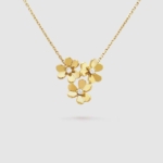 Van Cleef & Arpels Lady Frivole Pendant 3 Flowers Mini Model in 18K Yellow Gold