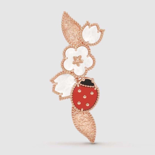 Van Cleef & Arpels Lady Lucky Spring Clip in 18K Rose Gold (1)