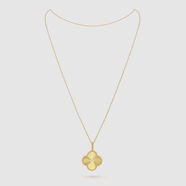 Van Cleef & Arpels Lady Magic Alhambra Long Necklace 1 Motif in 18K Yellow Gold (1)