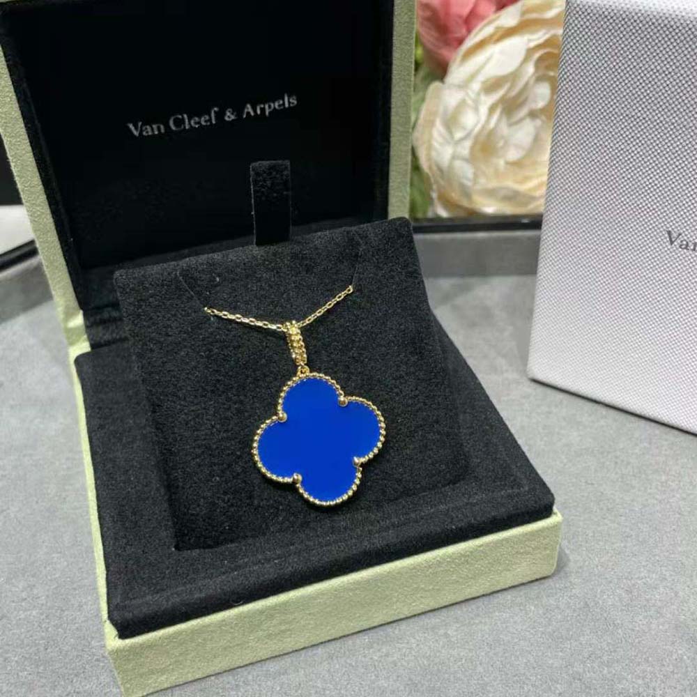 Van Cleef & Arpels Lady Magic Alhambra Long Necklace 1 Motif in 18K Yellow Gold (5)