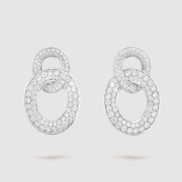 Van Cleef & Arpels Lady Olympia Earrings in 18K White Gold (1)