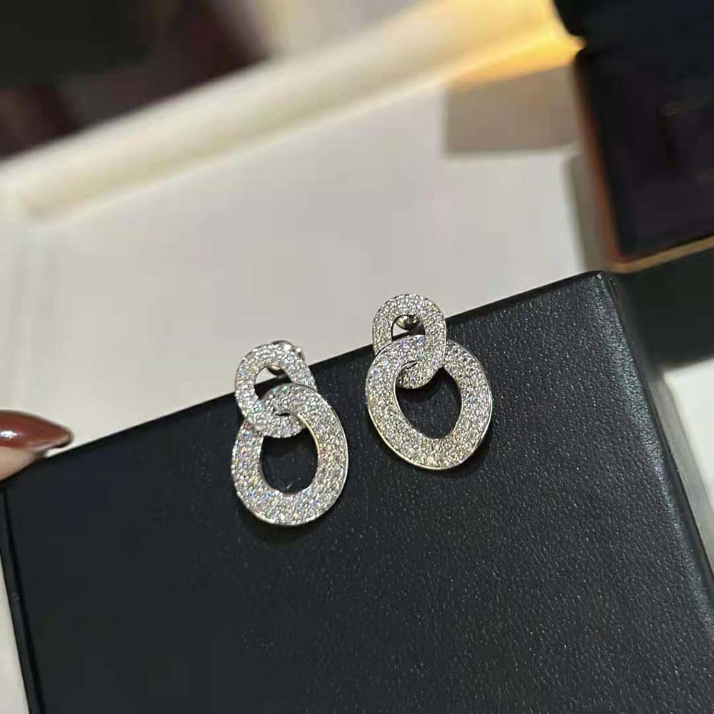 Van Cleef & Arpels Lady Olympia Earrings in 18K White Gold (5)