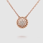 Van Cleef & Arpels Lady Perlée Diamonds Pendant™ in 18K Rose Gold