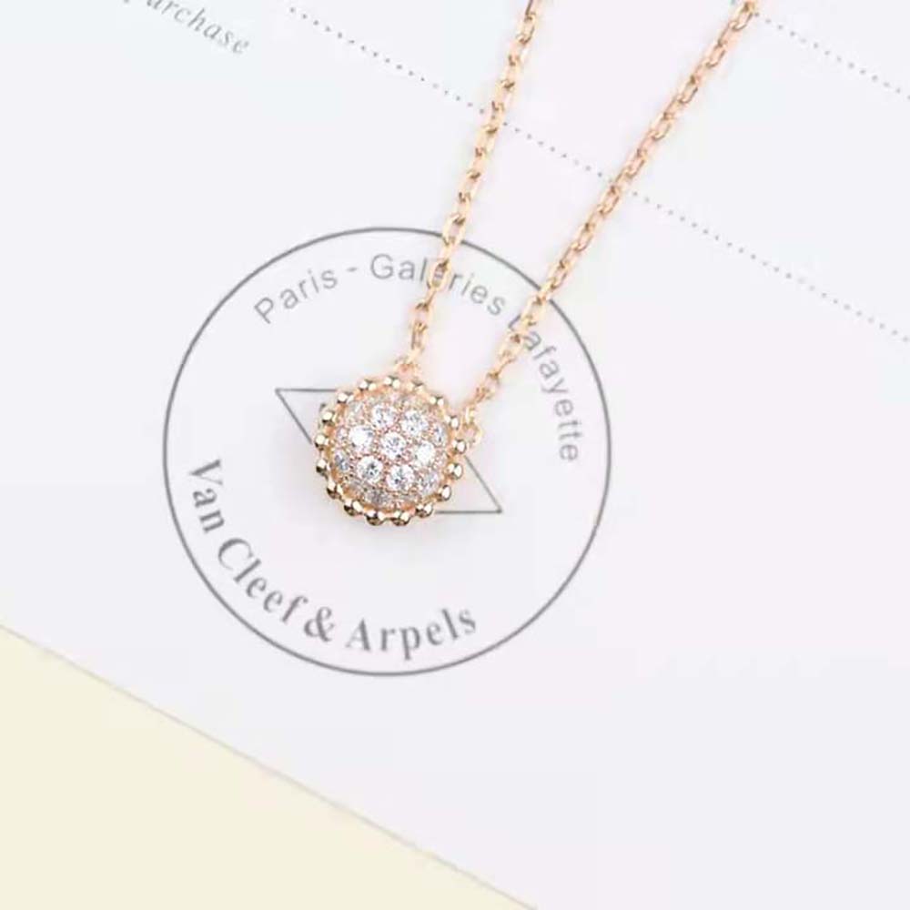 Van Cleef & Arpels Lady Perlée Diamonds Pendant™ in 18K Rose Gold (2)
