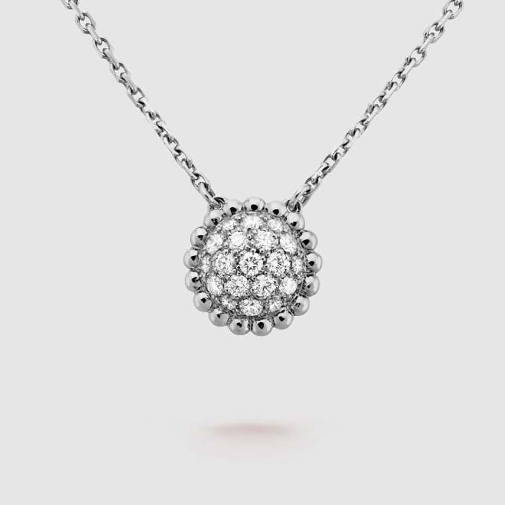 Van Cleef & Arpels Lady Perlée Diamonds Pendant™ in 18K White Gold (1)