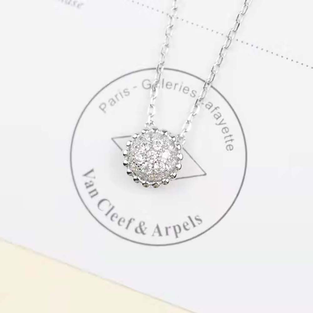 Van Cleef & Arpels Lady Perlée Diamonds Pendant™ in 18K White Gold (3)