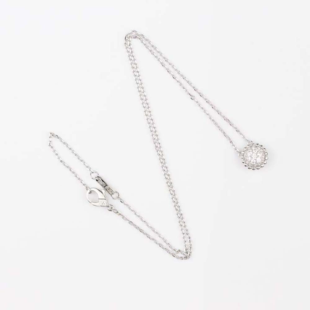 Van Cleef & Arpels Lady Perlée Diamonds Pendant™ in 18K White Gold (5)