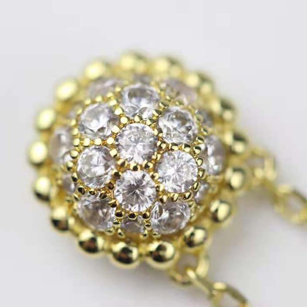 Van Cleef & Arpels Lady Perlée Diamonds Pendant™ in 18K Yellow Gold (5)