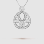 Van Cleef & Arpels Lady Snowflake Pendant Small Model in Platinum