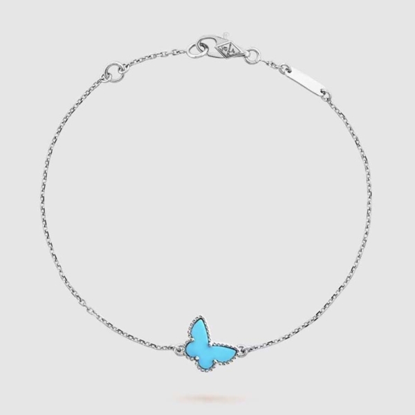Van Cleef & Arpels Lady Sweet Alhambra Butterfly Bracelet in 18K White Gold (1)