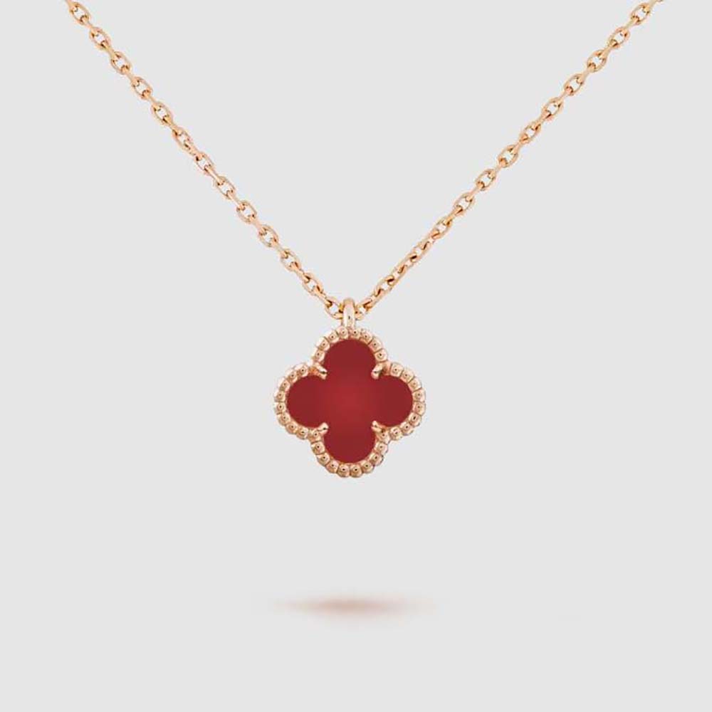 Van Cleef & Arpels Lady Sweet Alhambra Pendant in 18K Rose Gold (1)