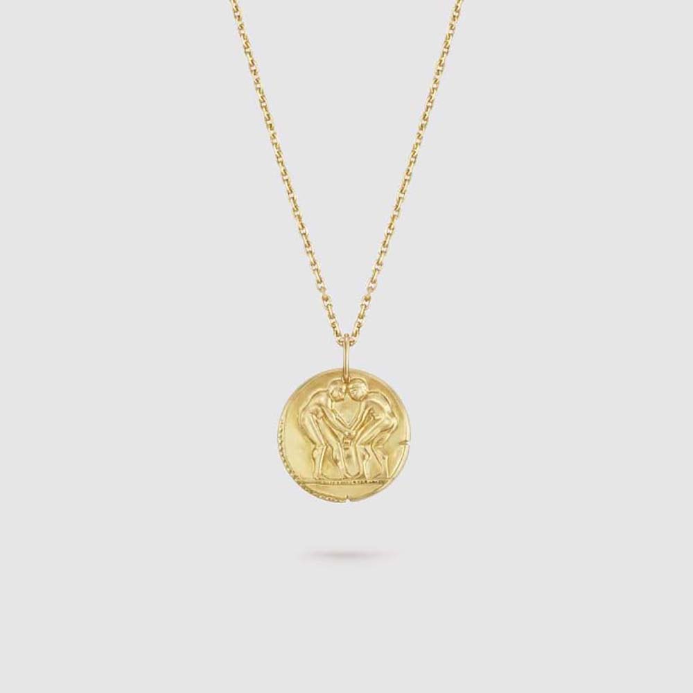 Van Cleef & Arpels Lady Zodiaque Medal Geminorum in 18K Yellow Gold (1)