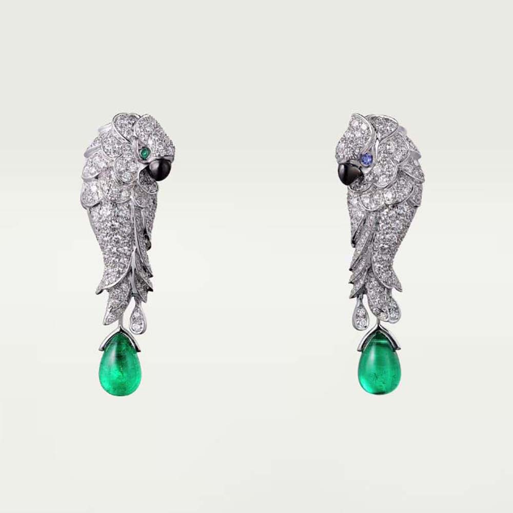 Cartier Women Les Oiseaux Libérés Earrings in White Gold (1)