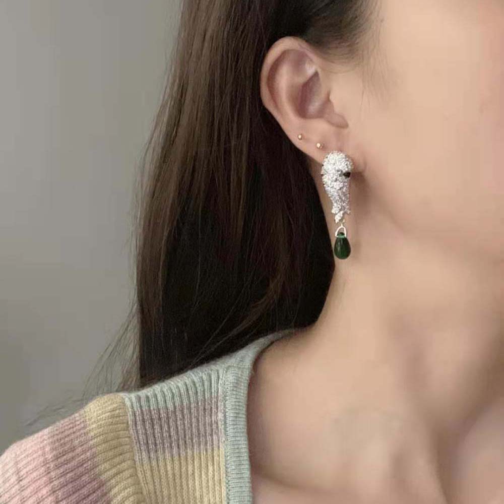 Cartier Women Les Oiseaux Libérés Earrings in White Gold (7)